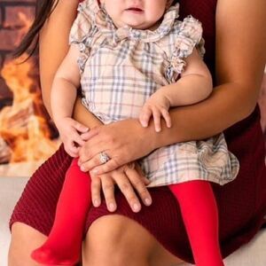 Burberry Baby Girl Ruffle Check Dress & Bloomers Set